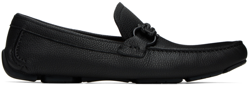 

Черные лоферы с ремешком Ferragamo, Черный
