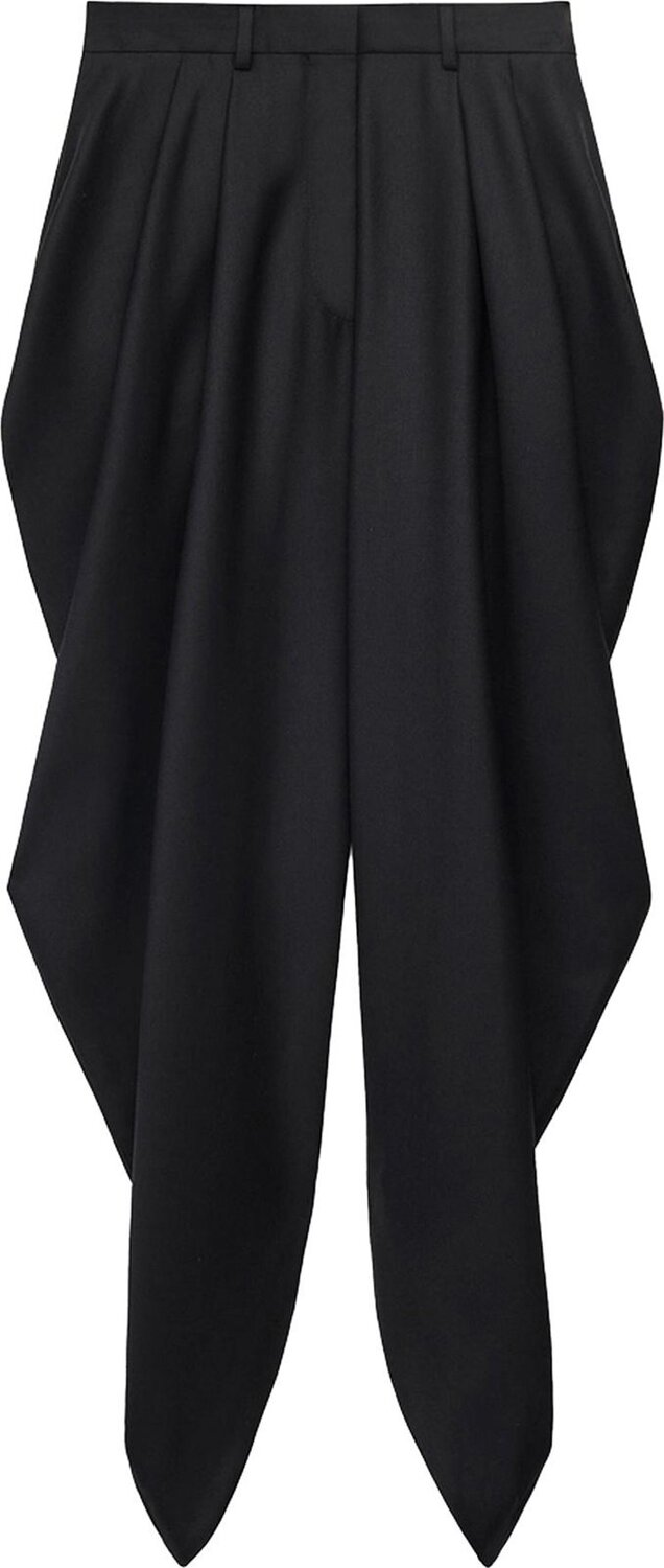 

Брюки Loewe Draped Trousers 'Black', черный