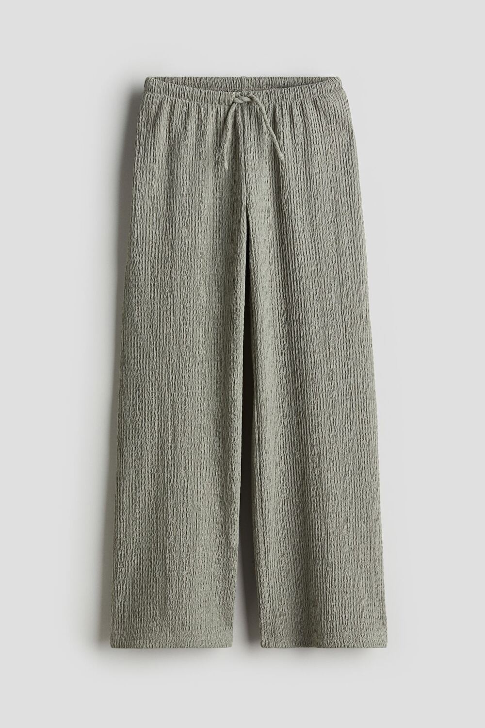 

Брюки H&M Kids Crinkled Jersey, хаки