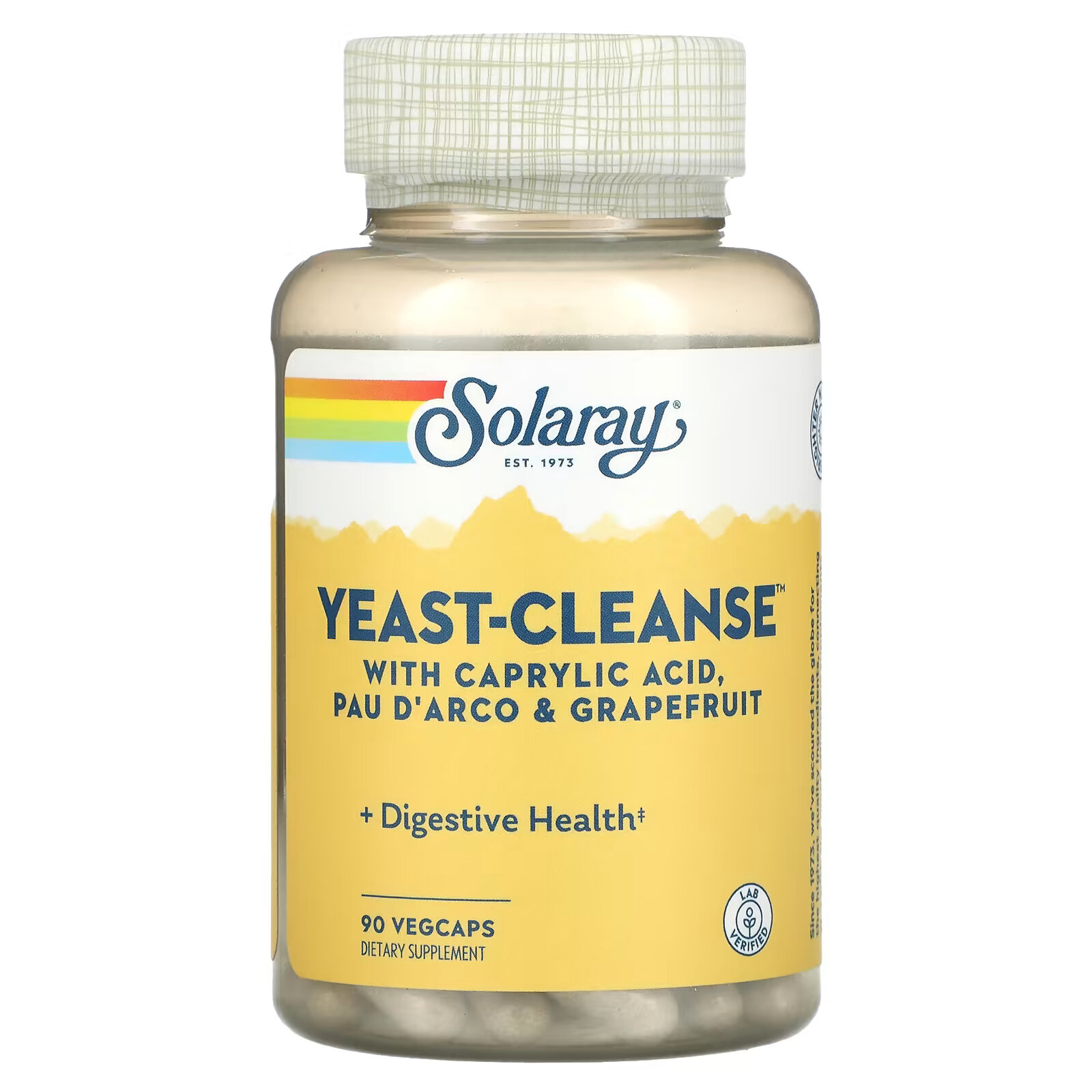 Solaray, Yeast-Cleanse, 90 растительных капсул solaray панкреатин 1300 90 растительных капсул