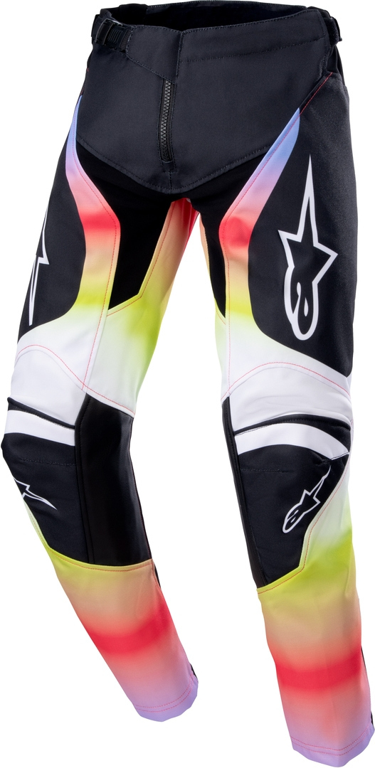 Штаны для мотокросса Alpinestars Racer Semi Youth, черный/белый/градиент