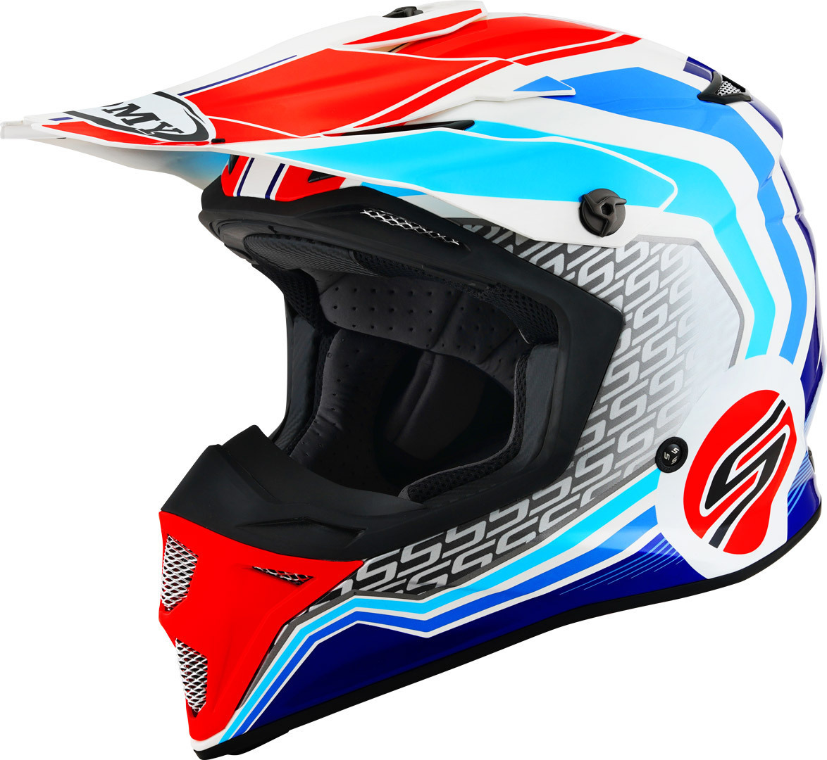 

Suomy MX Speed Pro Forward Шлем для мотокросса, белый/синий