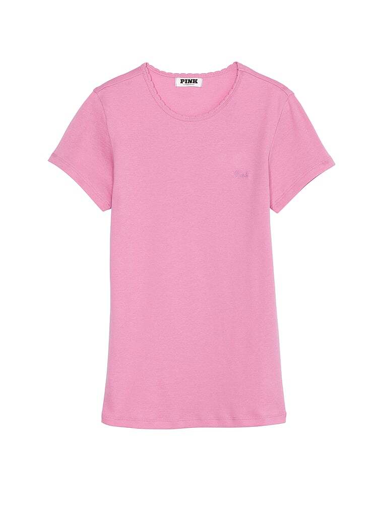 

Футболка Victoria's Secret Pink Spill-the-tea Cotton Baby, розовый