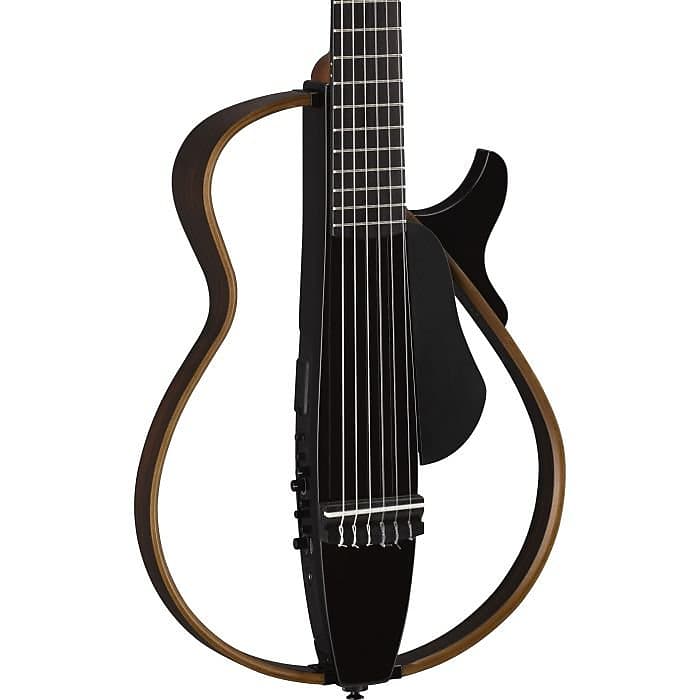 Бесшумная гитара Yamaha SLG200N TBL, черный скрипка yamaha ysv104 бесшумная коричневая
