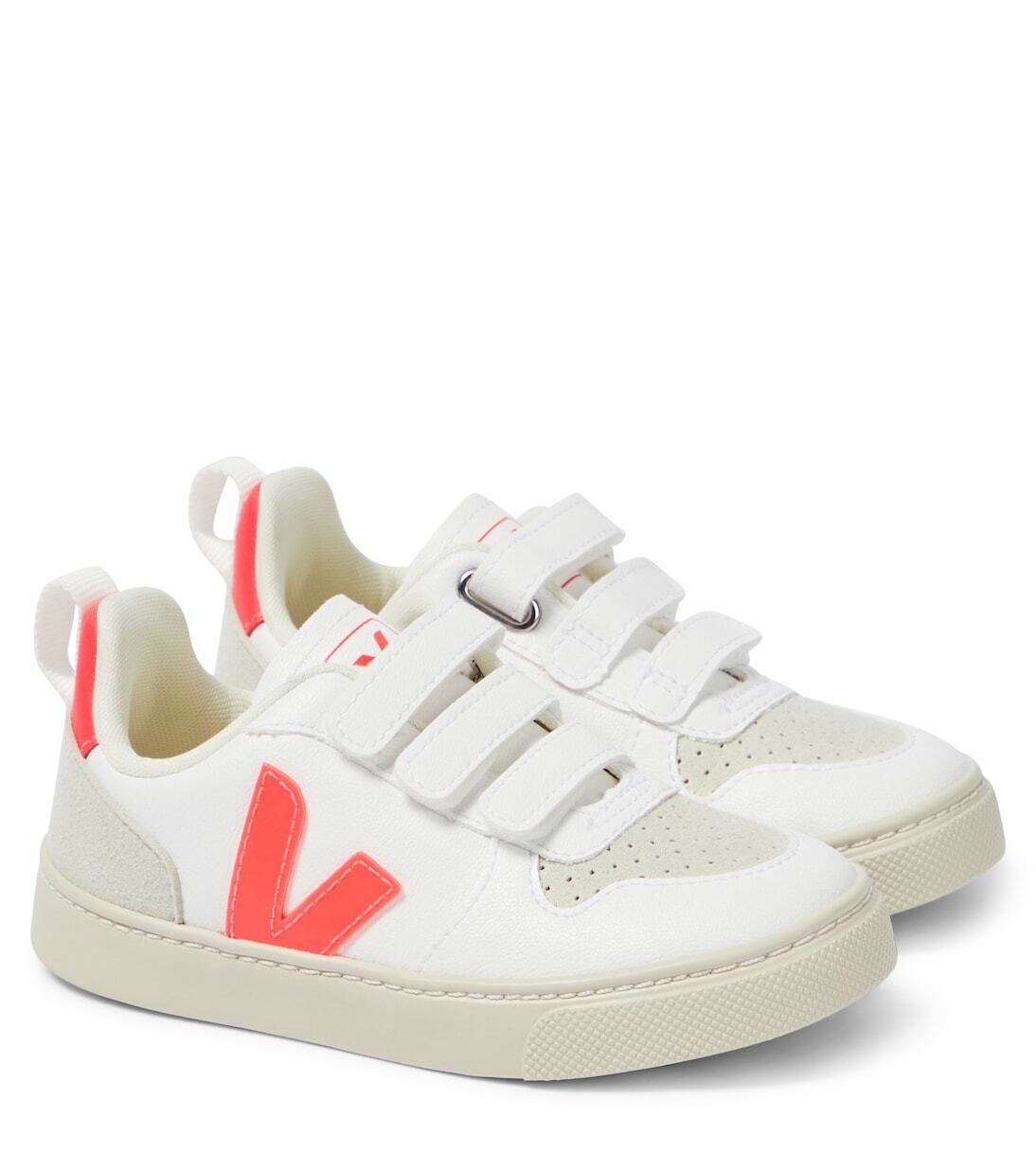 

Кроссовки v-10 из искусственной кожи Veja Kids, белый