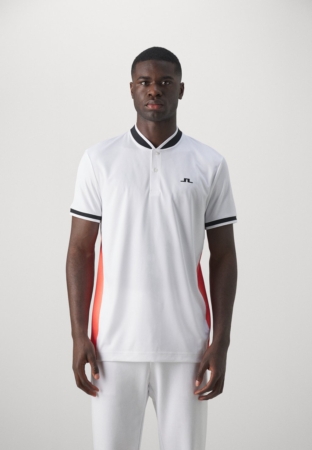 

Рубашка-поло Jensen J.LINDEBERG Sports, цвет hot coral/white