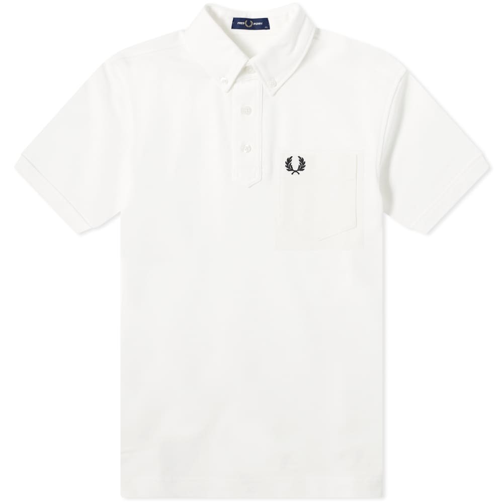 

Футболка Fred Perry Button Down Collar Polo, Белый