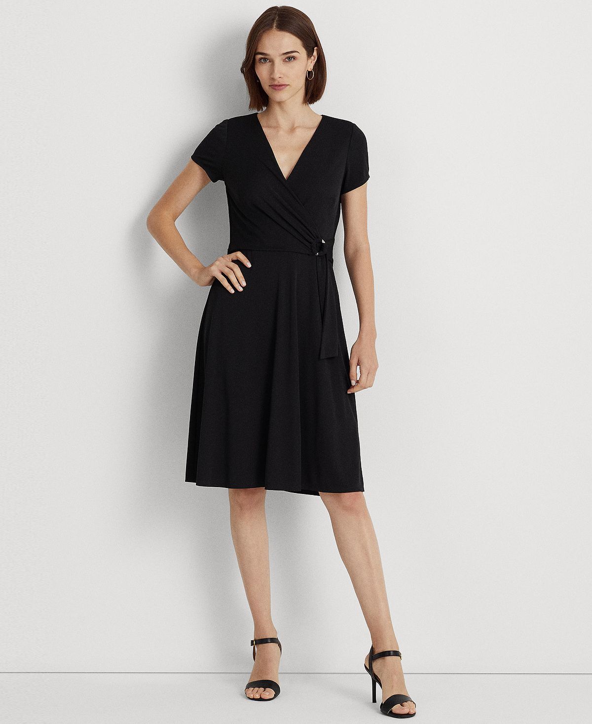 

Женское трикотажное платье с пайетками Lauren Ralph Lauren, черный
