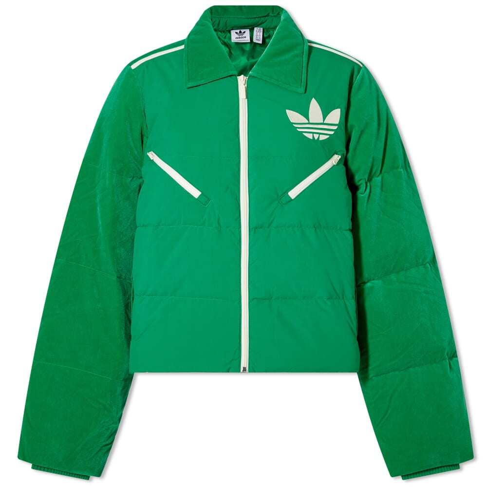 

Пуховик Adidas Adicolor 70s, зеленый