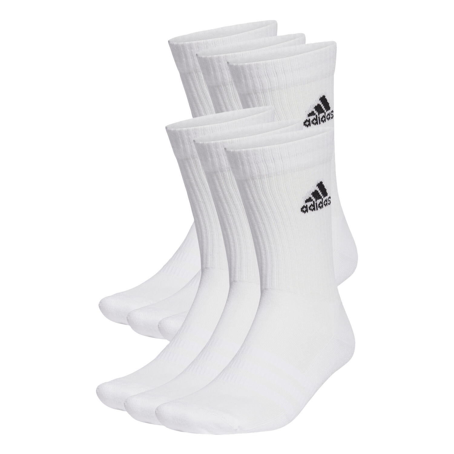 

Мягкие спортивные носки для экипажа, 6 пар ADIDAS, белый/черный/белый