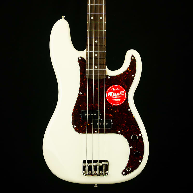 Squier Classic Vibe '60s Precision Bass 4-струнная электрическая бас-гитара, олимпийский белый 0374510505 - фото