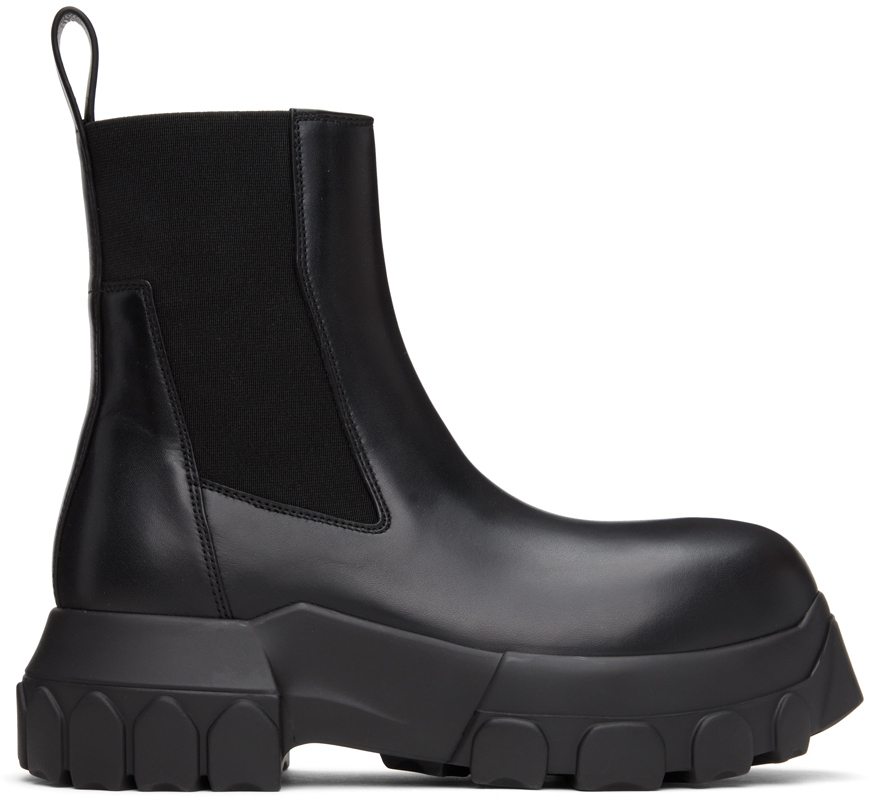 

Черные - Ботинки челси Beatle Bozo Tractor Rick Owens, Черный;серый