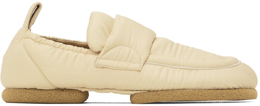 

Бежевые стеганые лоферы Dries Van Noten