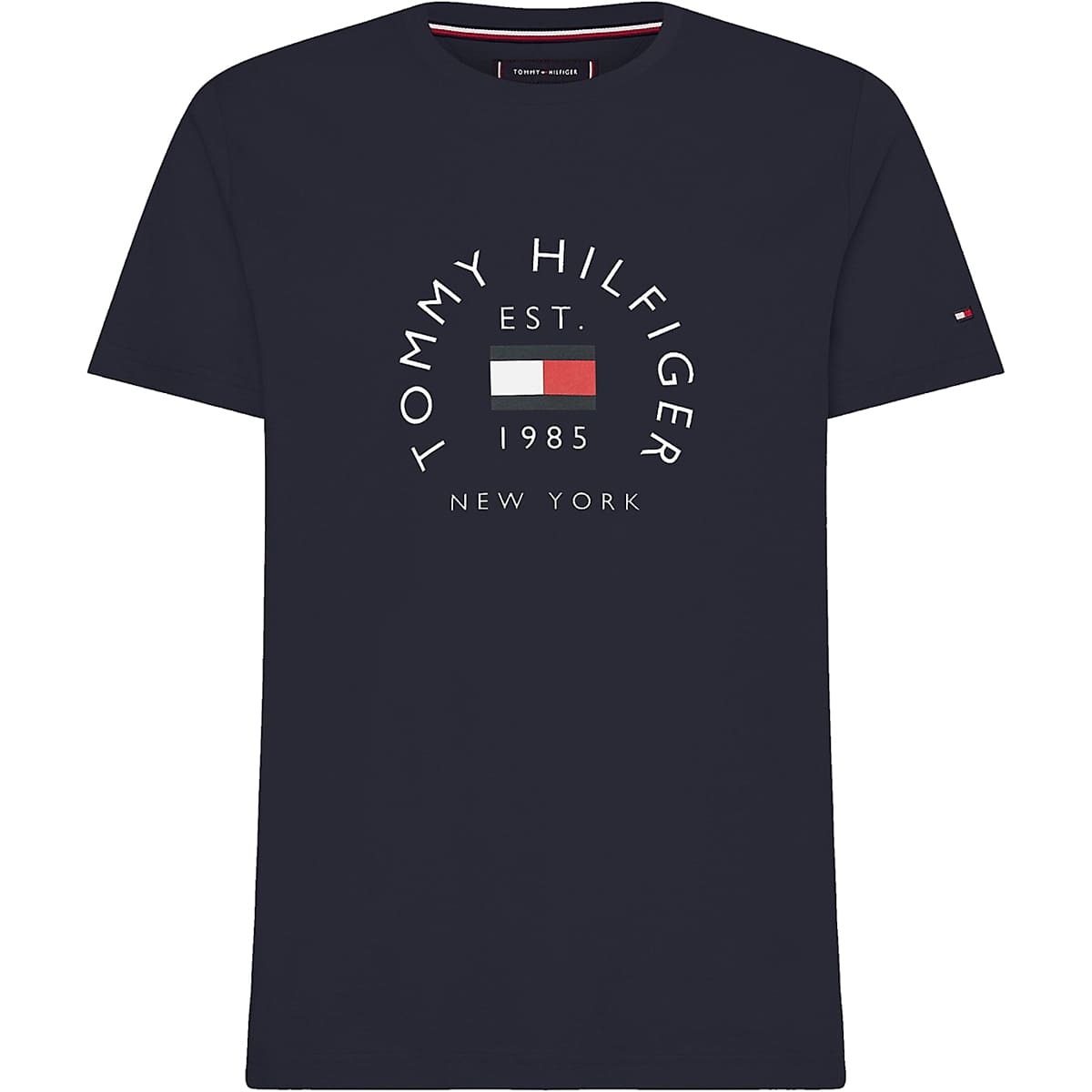 

Футболка Tommy Hilfiger Slim Fit Flag Logo, темно-синий