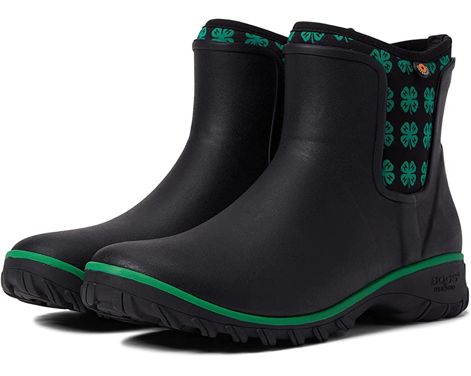 Ботинки Sauvie Slip-On Boot 4-H Bogs, черный цена и фото