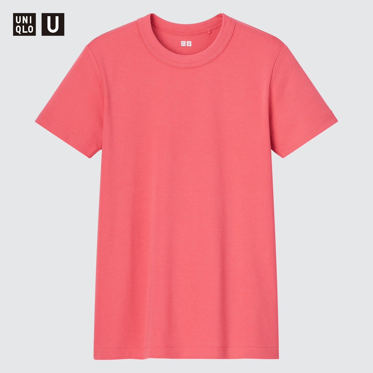 

Футболка женская Uniqlo с коротким рукавом и круглым вырезом, красный