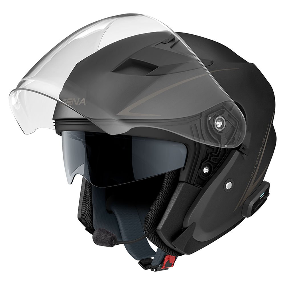 

Открытый шлем Sena Outstar S Bluetooth, черный