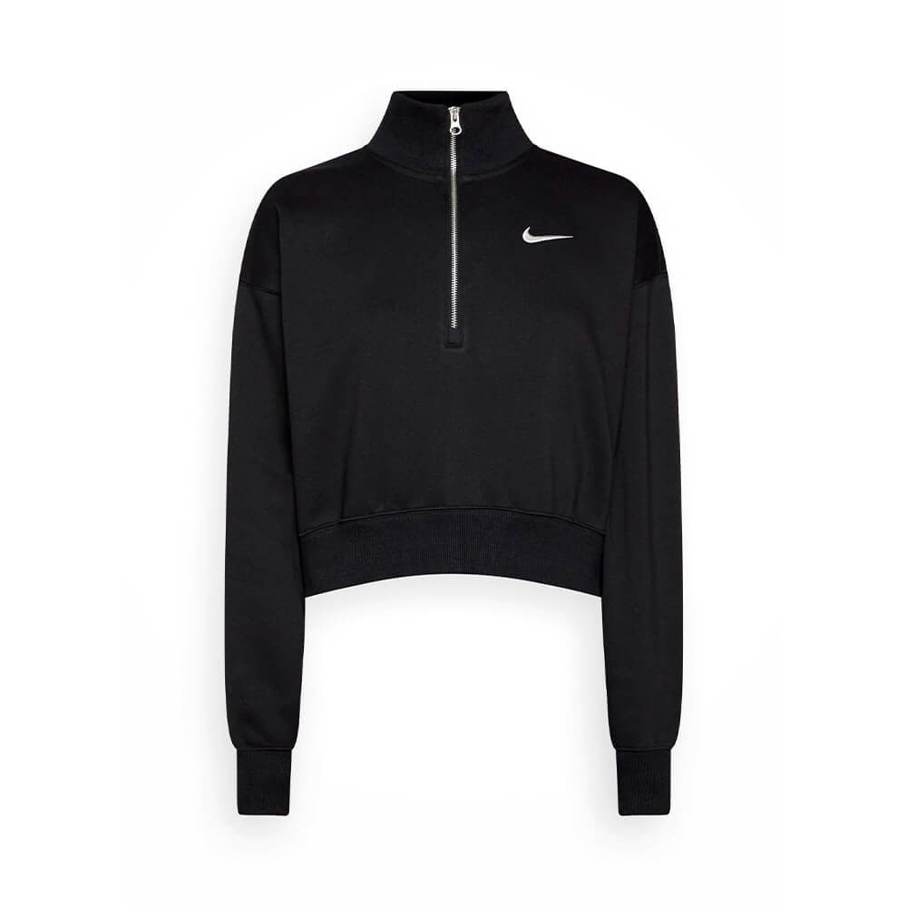 Толстовка с замком Nike Sportswear CROP, чёрный фото