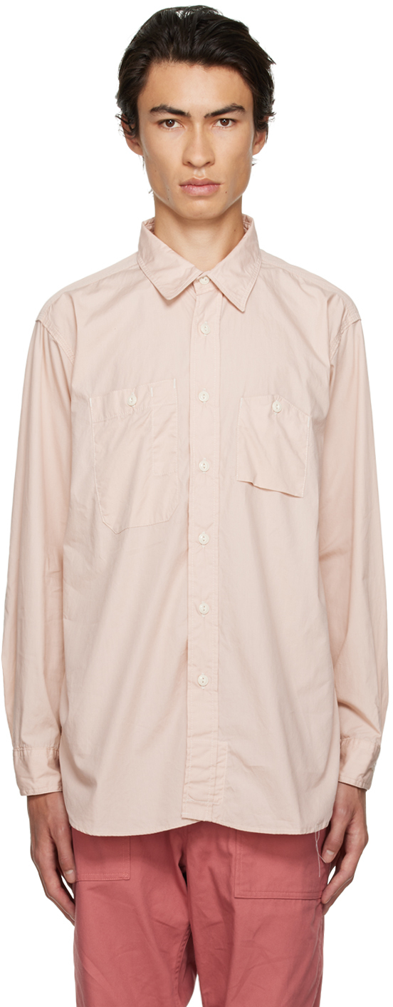 

Розовая рабочая рубашка Engineered Garments