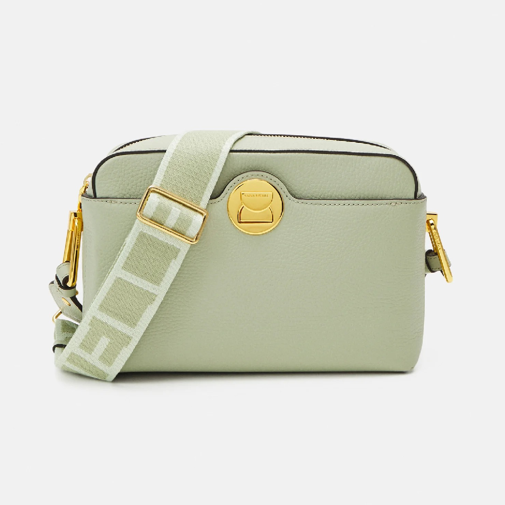 Сумка Coccinelle Liya Signature, зеленый рюкзак lea с наружным карманом на молнии coccinelle
