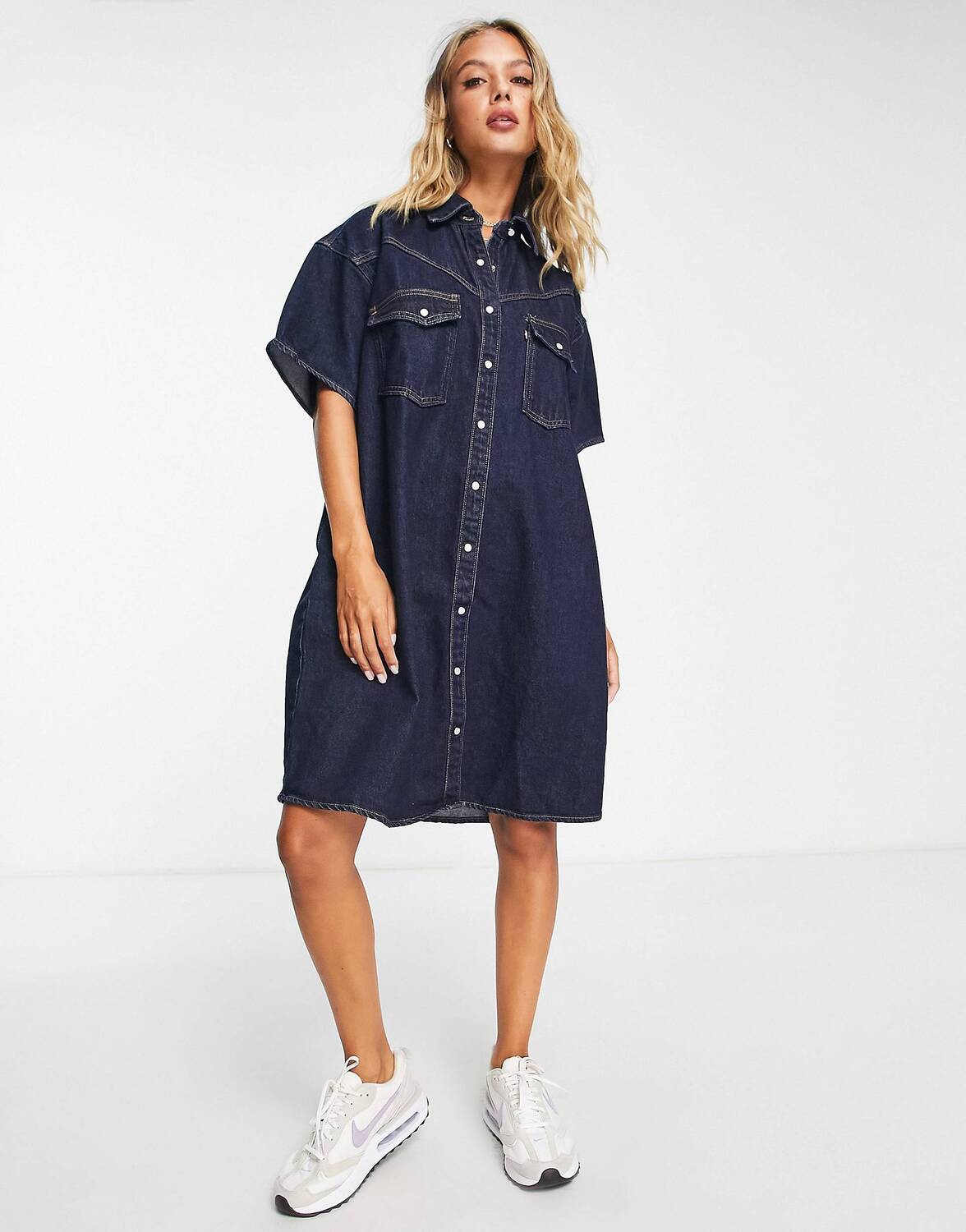 Платье Levi's в стиле вестерн темного цвета