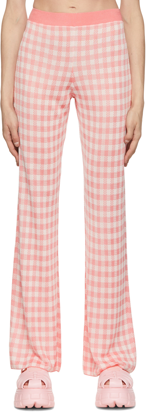 

Розовые брюки из вискозы MSGM, Розовый