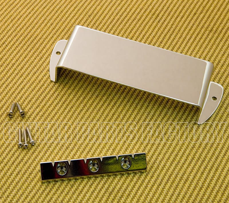 006-9710-000 Gretsch Chrome Electro Lap Стальной мост и накладка 006-9710-000 Gretsch Chrome Electro Lap Steel Bridge & Cover Plate gvm 1 24 simulation model axial scx24 90081 brass rear axle cover counterweight cover with guard plate egg protection
