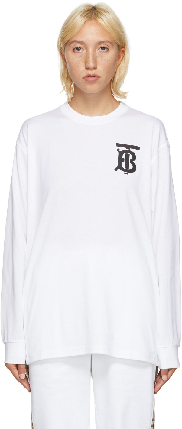 

Белый - Толстовка TB Monogram Atherton Burberry