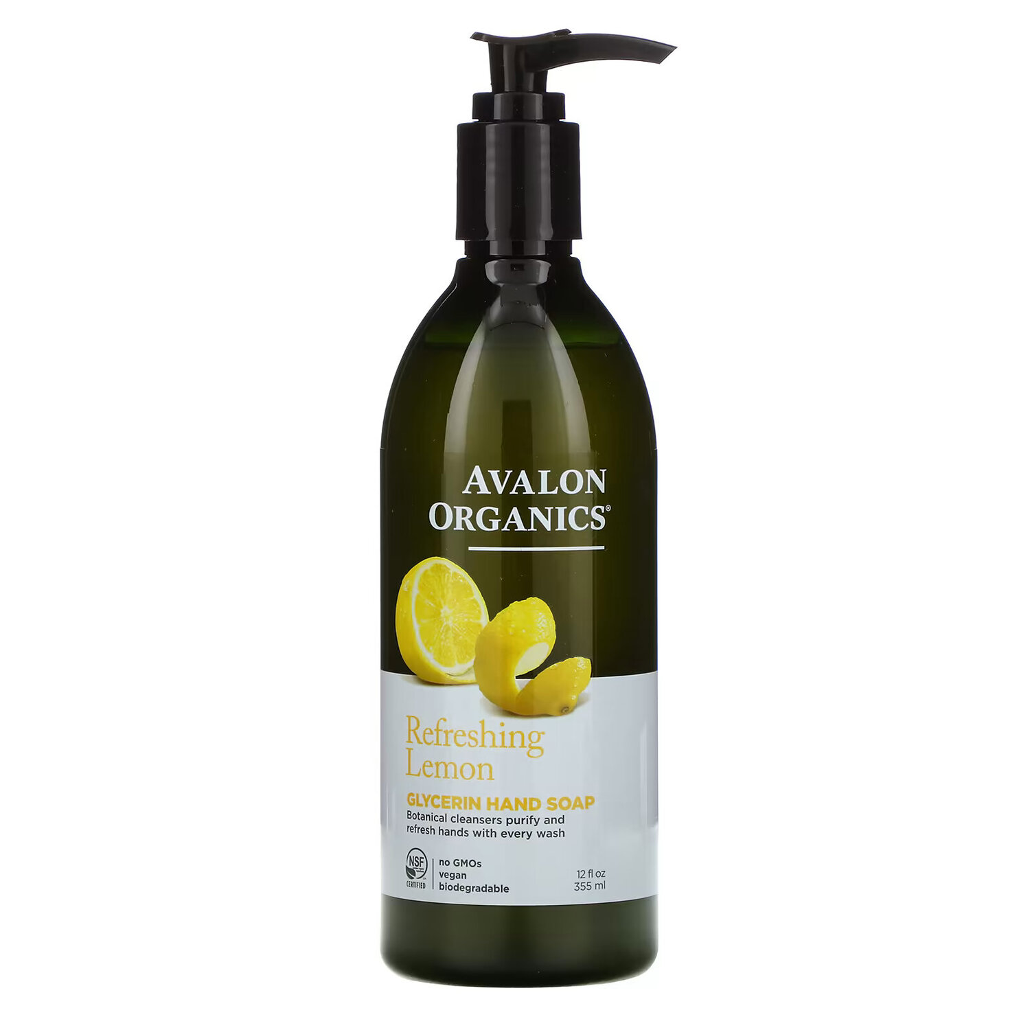 

Avalon Organics, Мыло для рук с глицерином, лимон, 355 мл (12 жидк. унций)