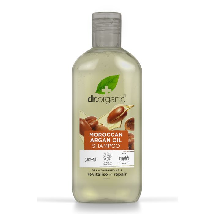 Шампунь Moroccan Argan Oil Champú Restaurador Dr Organic, 265 ml шампунь для волос organic shop шампунь для поврежденных волос восстанавливающий coconut yogurt