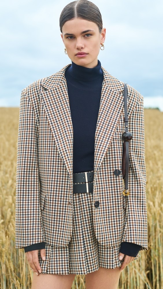

Блейзер Moon River Plaid Tailored, бежевый