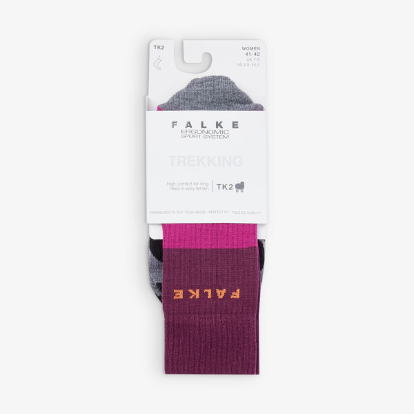 

Носки до щиколотки TK2 Explore с фирменным принтом Falke Ergonomic Sport System, цвет 8692 radiant orchid