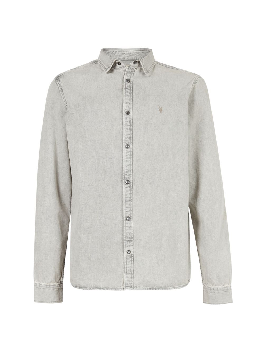 

Джинсовая рубашка Gleason AllSaints, серый