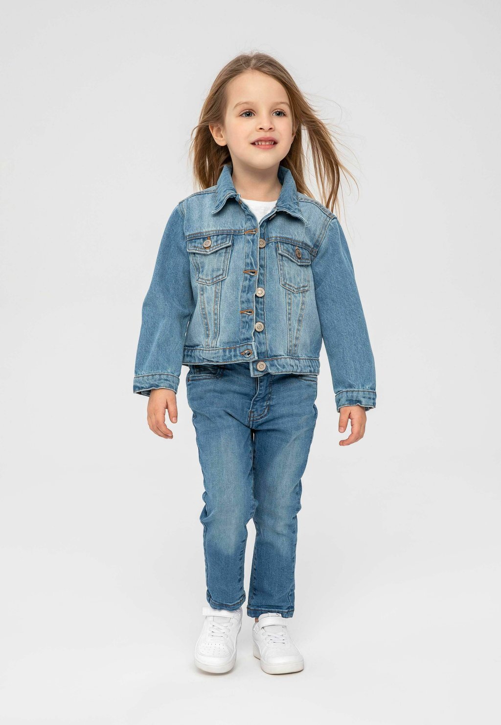 

Джинсовая куртка Long Sleeve MINOTI, цвет light blue denim