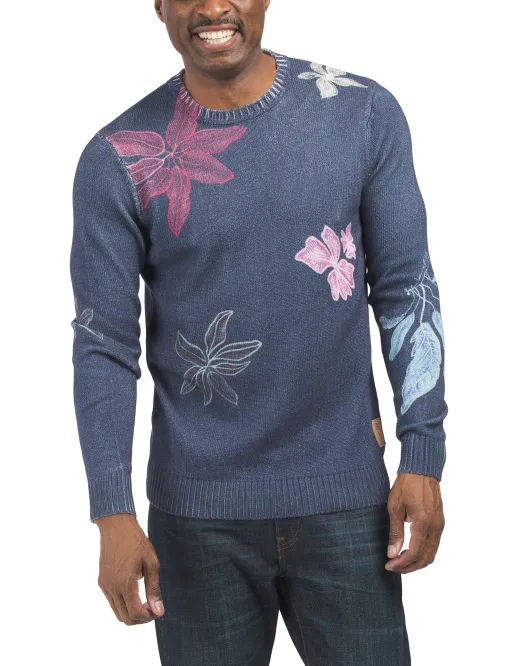 

Пуловер с круглым вырезом и принтом Scotch & Soda, цвет Floral Multi