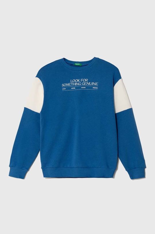 

Детская хлопковая толстовка United Colors of Benetton, синий