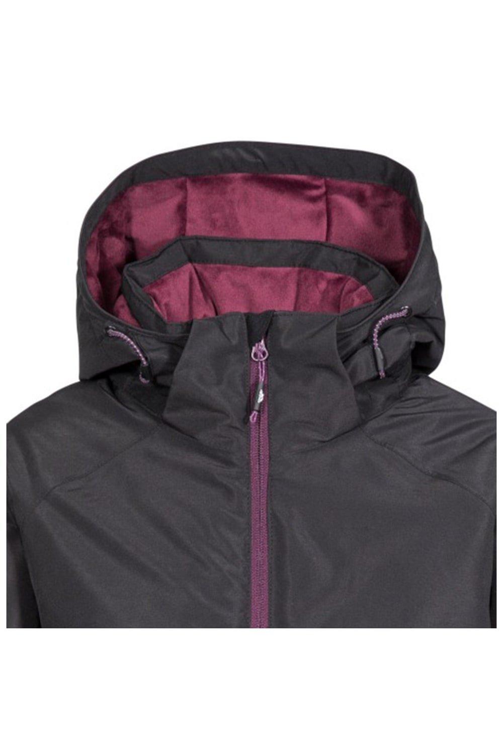 Лыжная куртка Sheelin с капюшоном и застежкой на ощупь Trespass, черный смывка лыжная zet 800 мл для удаления лыжной смазки сцепления