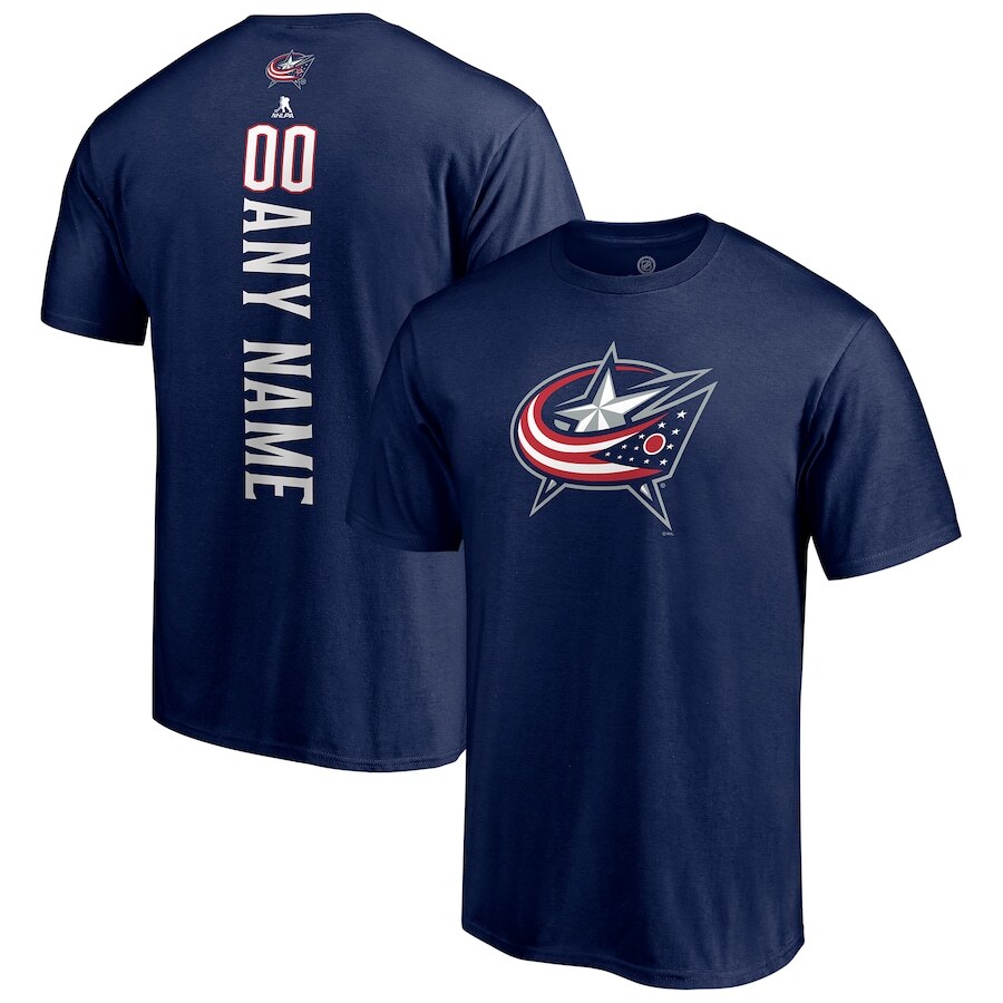 

Футболка с коротким рукавом Fanatics Branded Columbus Blue Jackets, нави