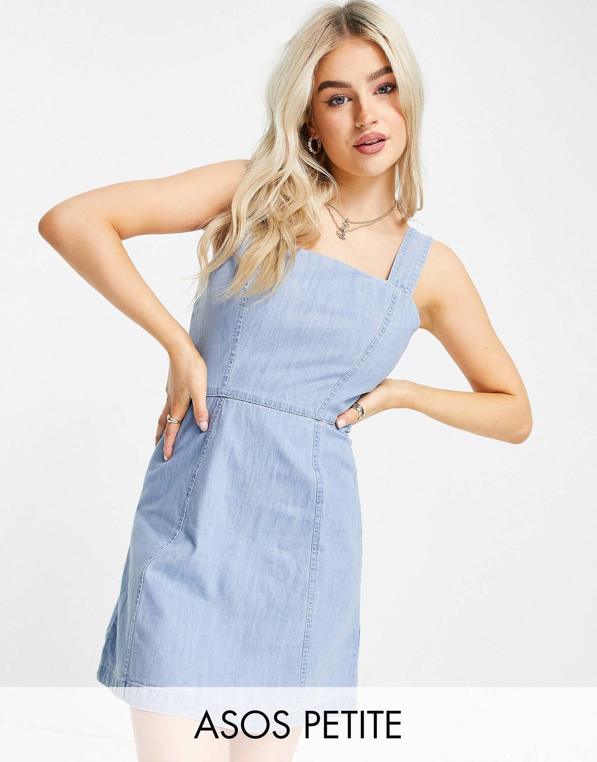 

Платье мини из мягкого денима ASOS DESIGN Petite