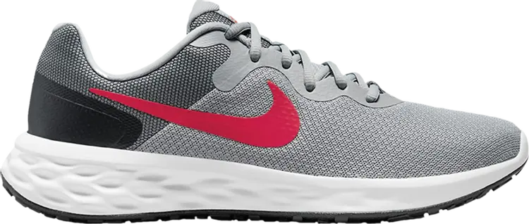 

Кроссовки Nike Revolution 6 Next Nature 'Light Smoke Grey Siren Red', серый