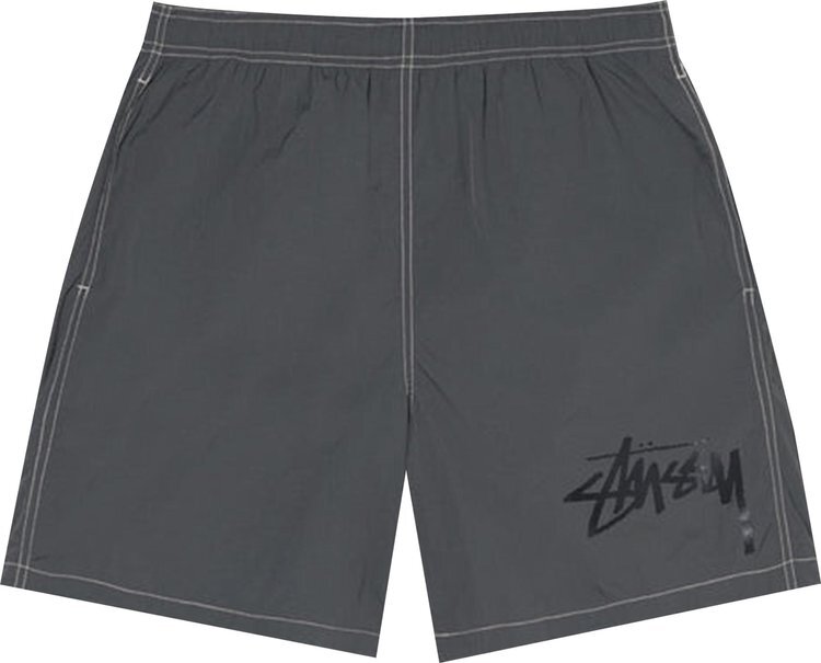 Шорты Stussy Big Stock Nylon Short 'Charcoal', серый