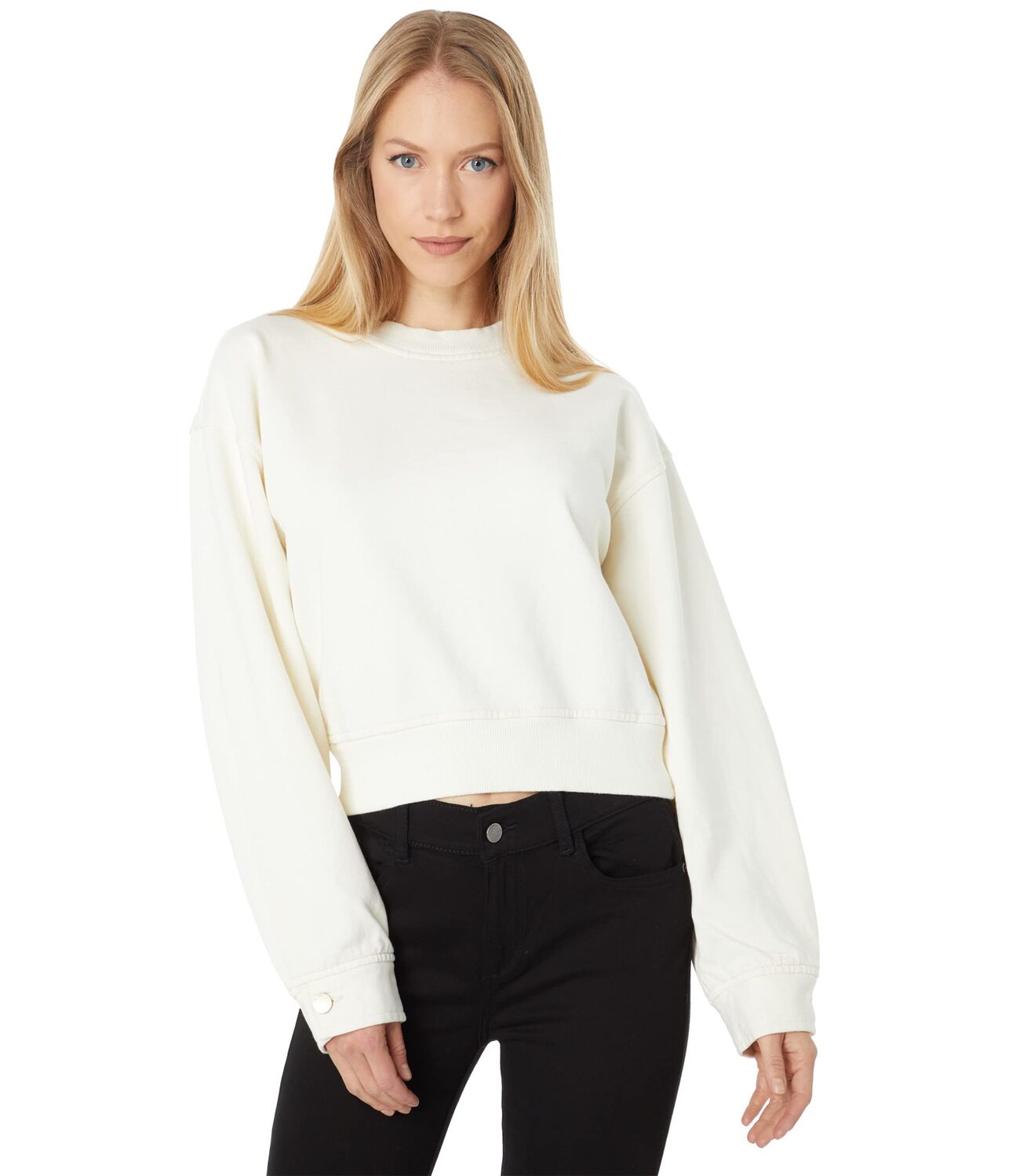 

Пуловер DL1961, Sweatshirt Crop, Белый