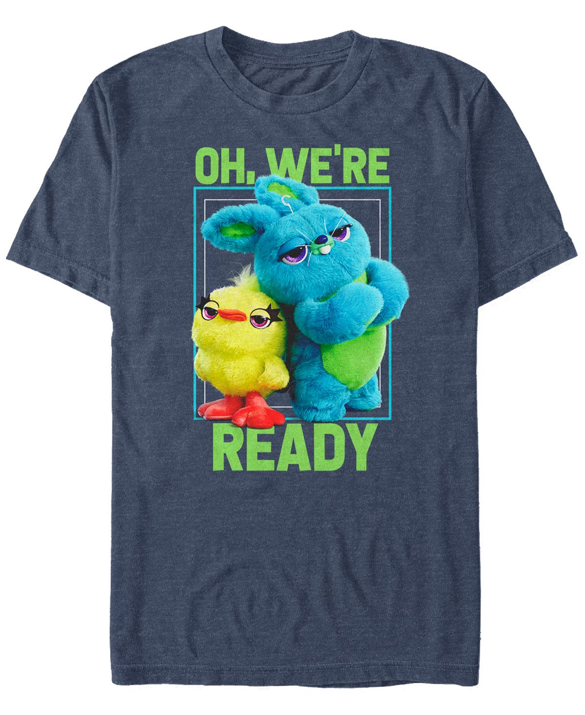 Мужская футболка с коротким рукавом disney pixar история игрушек 4 уточка и банни мы готовы Fifth Sun, мульти цена