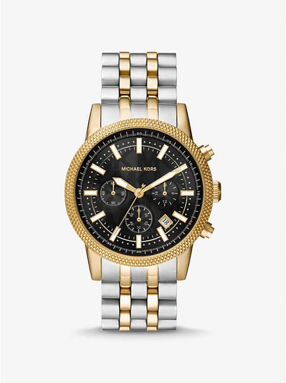 

Часы наручные Michael Kors Oversized Hutton Two-Tone, серебро/золото