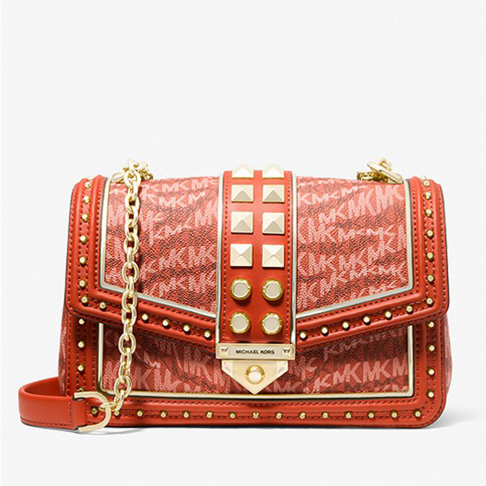 

Сумка кросс-боди Michael Michael Kors Soho Large Animal Print Logo, оранжевый