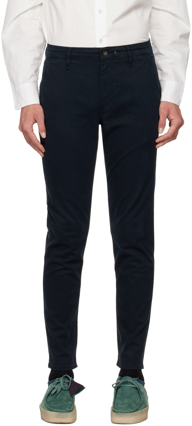 

Темно-синие брюки Fit 1 rag & bone, Синий