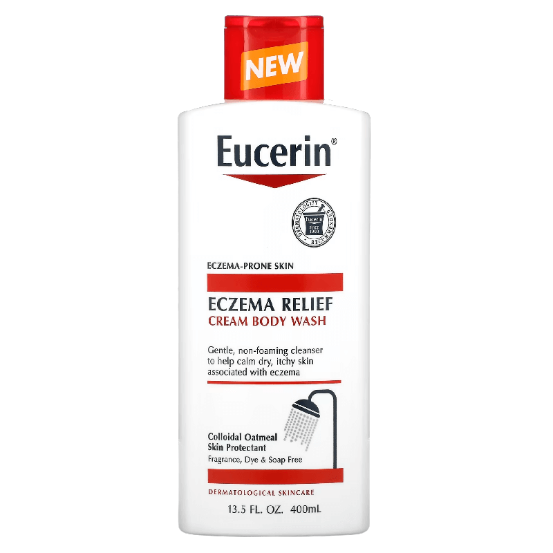eucerin cream roughness relief 16 oz 454 g Крем-гель для душа Eucerin Eczema Relief, 400 мл