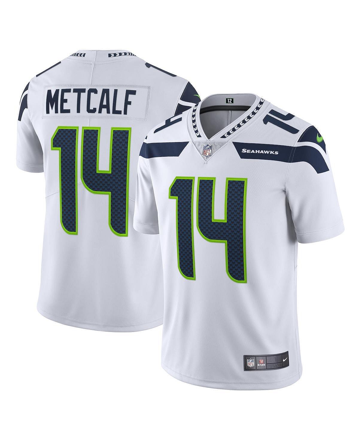 

Мужская футболка dk metcalf white seattle seahawks vapor limited Nike, белый