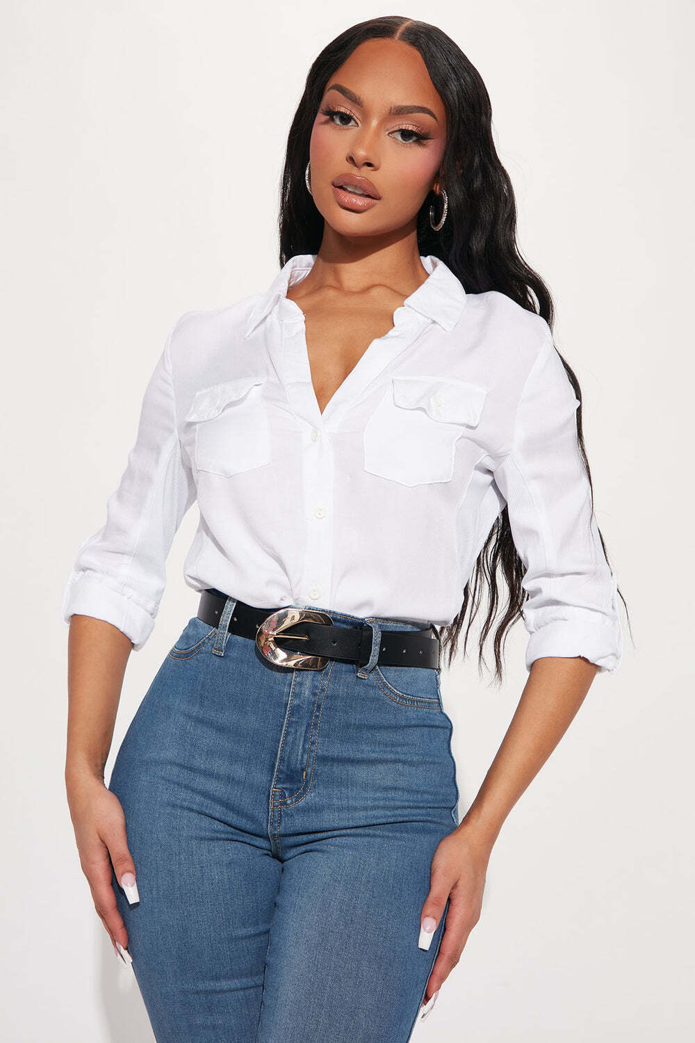 

Рубашка Fashion Nova WTP304M, белый