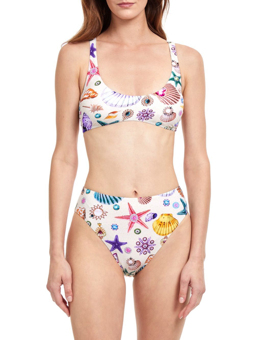 

Верх бикини-трансформера White Sands Gottex Swimwear, разноцветный, Коричневый
